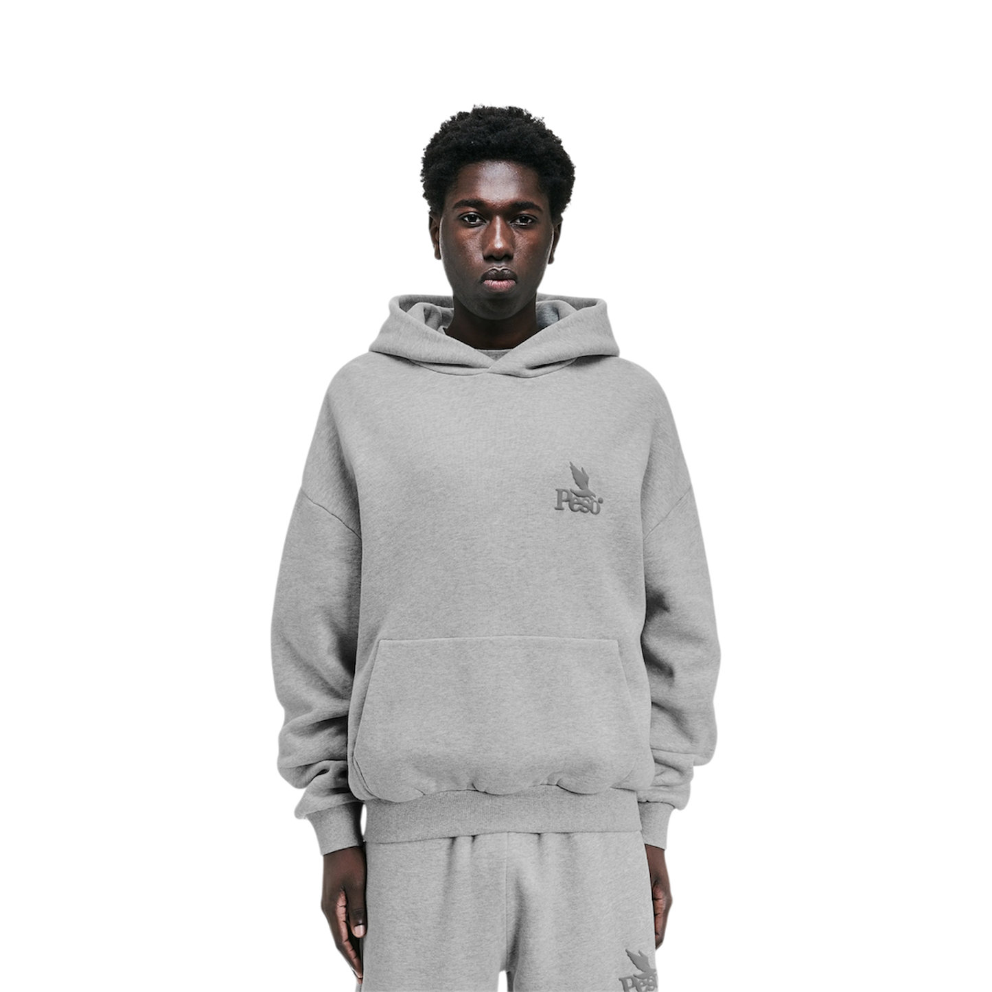 Grey basic hoodie